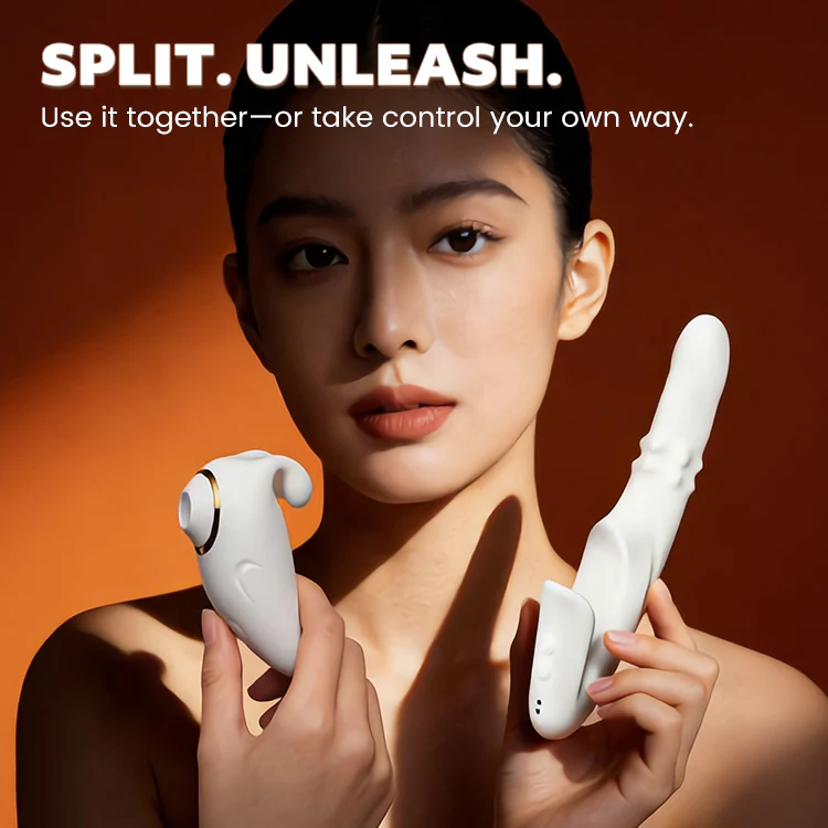 2-in-1 Detachable Suction & Thrusting Vibrator with App Control - Image 5