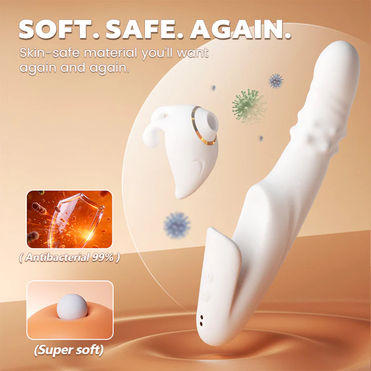 2-in-1 Detachable Suction & Thrusting Vibrator with App Control - Image 9