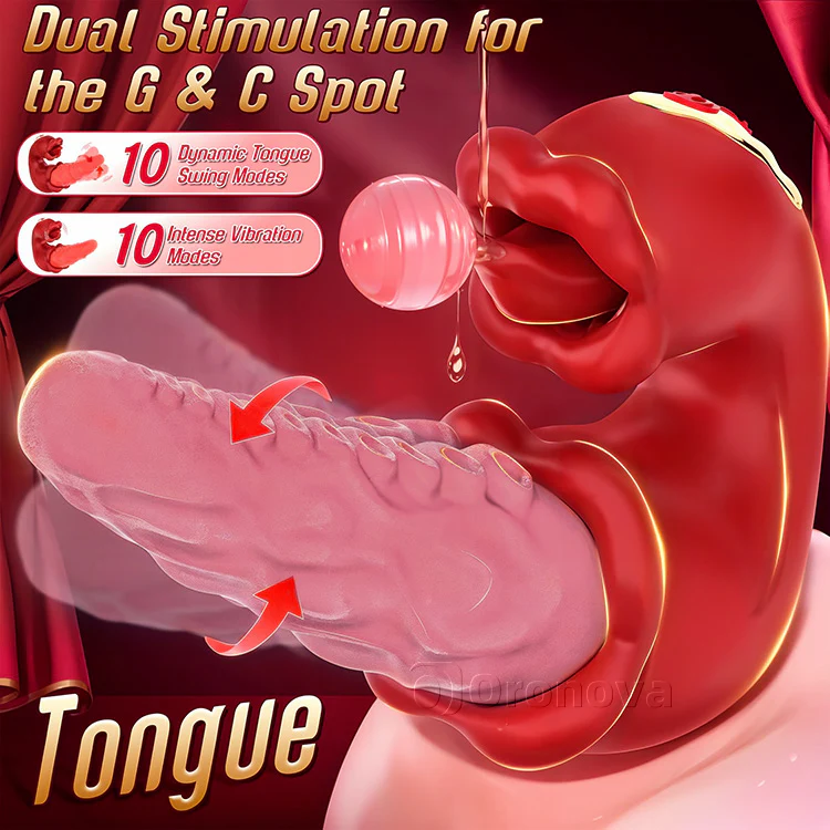 2-in-1 Octopus Vibrator with Tongue Tease – 10 Vibration Modes - Image 5