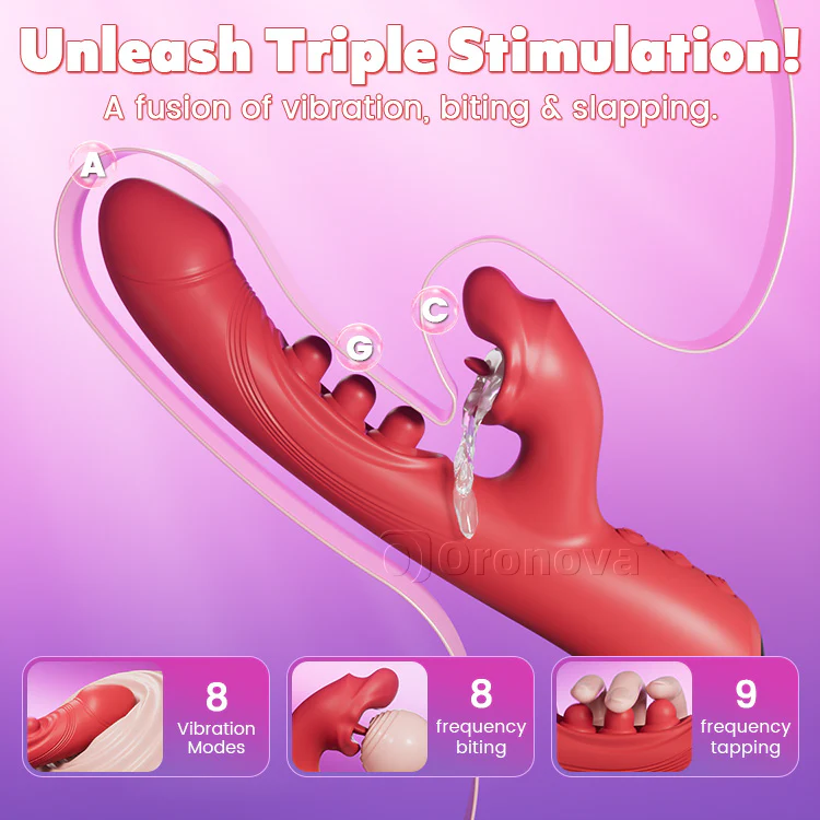 3-in-1 Kissing and Triple-Tap Vibrator – Clit & G-Spot Pleasure - Image 5