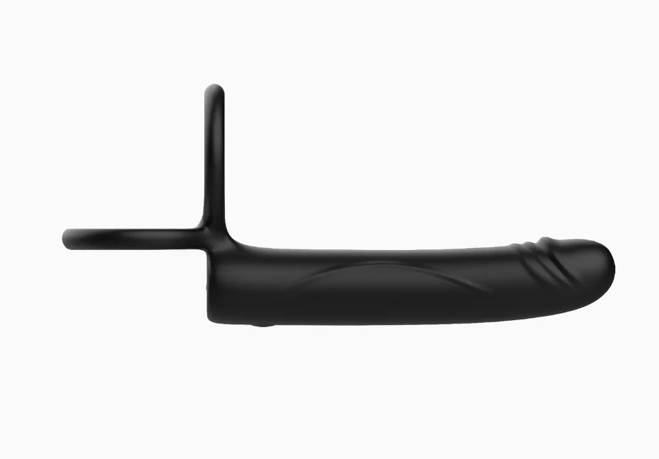 3-in-1 Vibrating Ring with Dildo – Perfect Adult Toy for Couples - Image 4