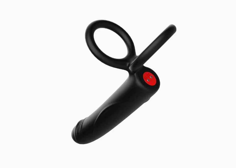 3-in-1 Vibrating Ring with Dildo – Perfect Adult Toy for Couples - Image 5