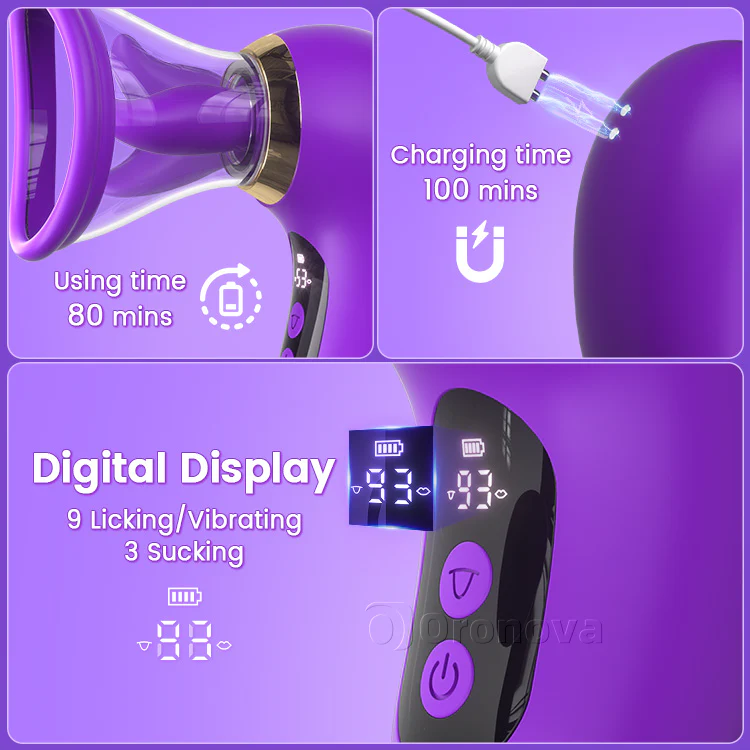 5-in-1  Sucking Vibrator with LCD Display - Image 9