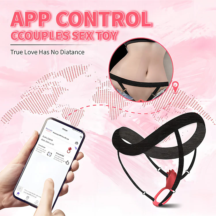 APP-Controlled Wearable Clitoral Vibrator with Strap - Image 4