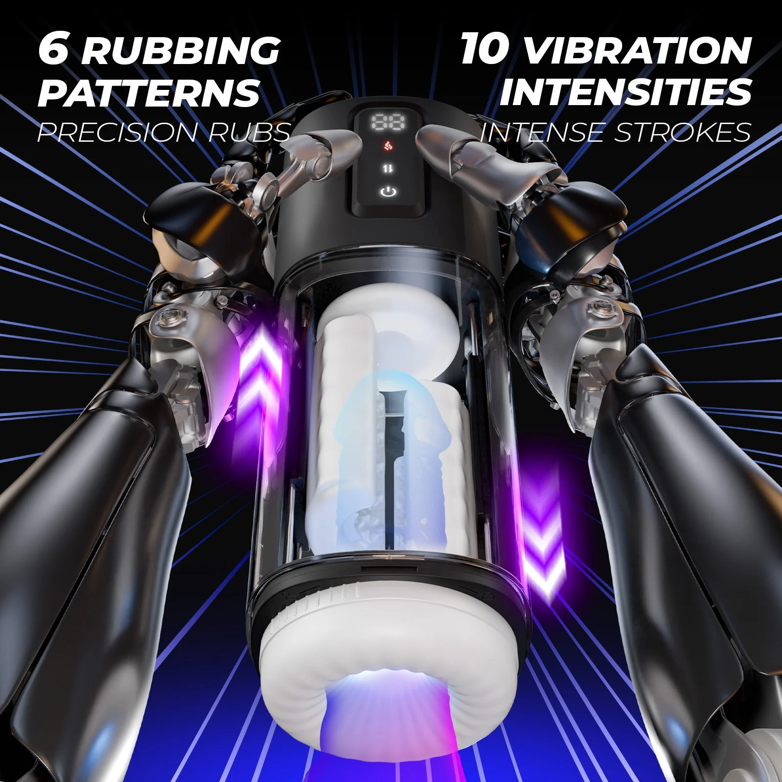 Automatic Male Masturbator with 6 Rubbing Intensities & 2 Heating Levels - Image 4