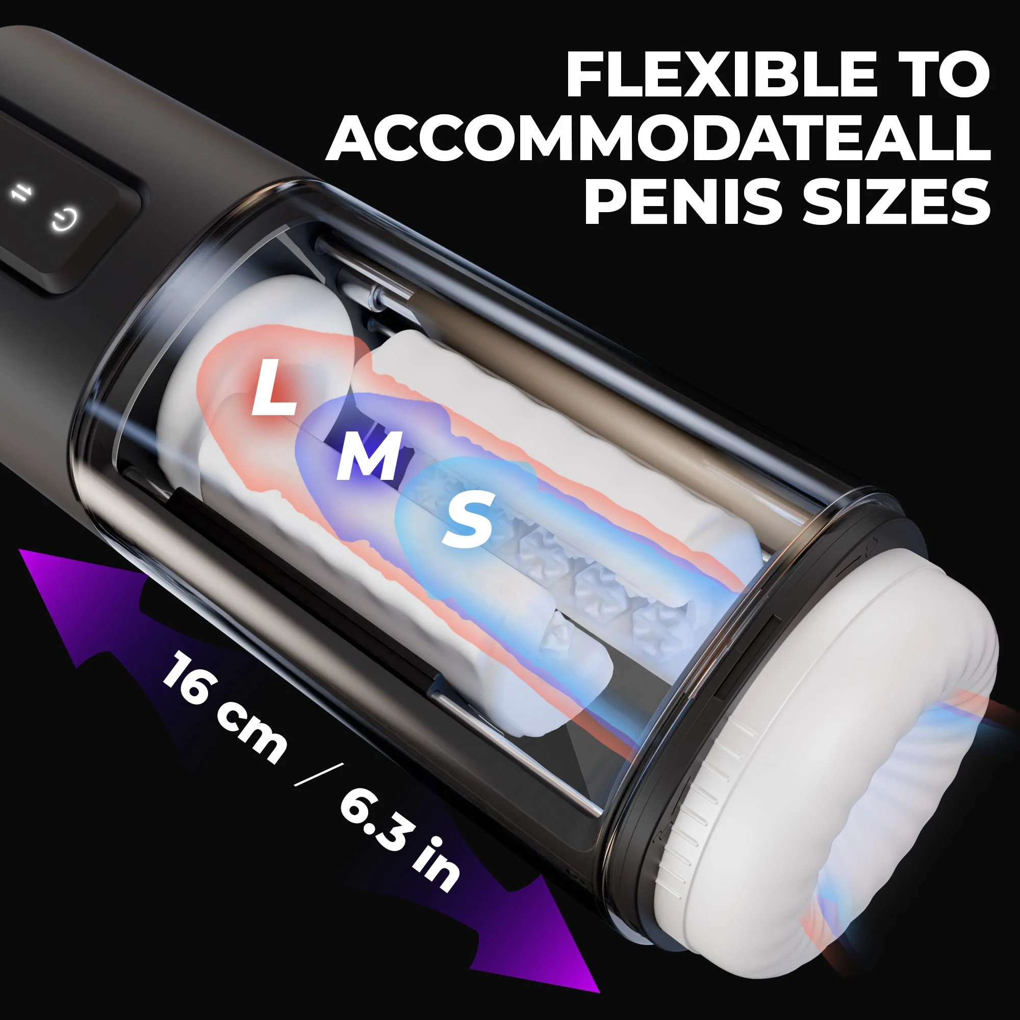 Automatic Male Masturbator with 6 Rubbing Intensities & 2 Heating Levels - Image 5