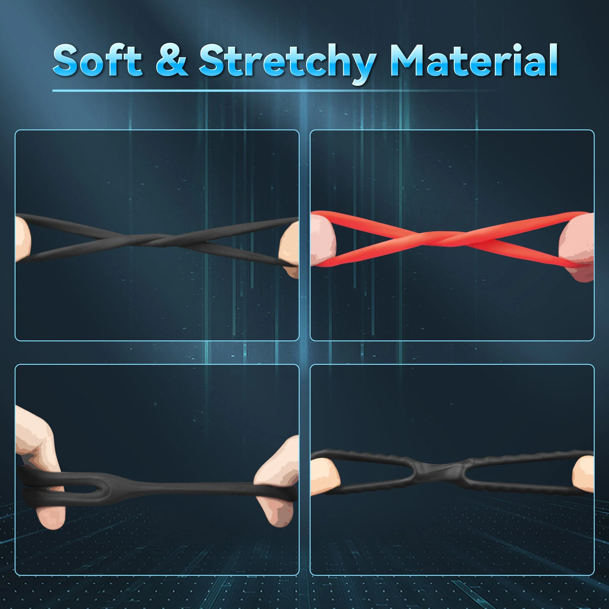 Liquid Silicone Cock Ring Set - Image 3