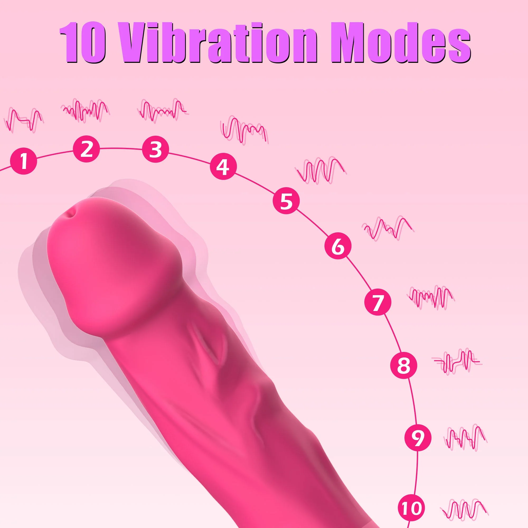 Dildo G spot Vibrator - Vibrating & Heating - Image 5