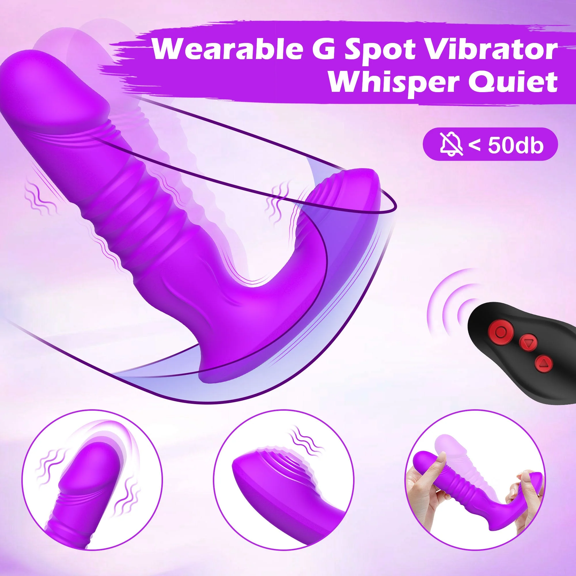 Dynamic G-Spot Vibrating Dildo with Powerful Thrusting Action - Image 4
