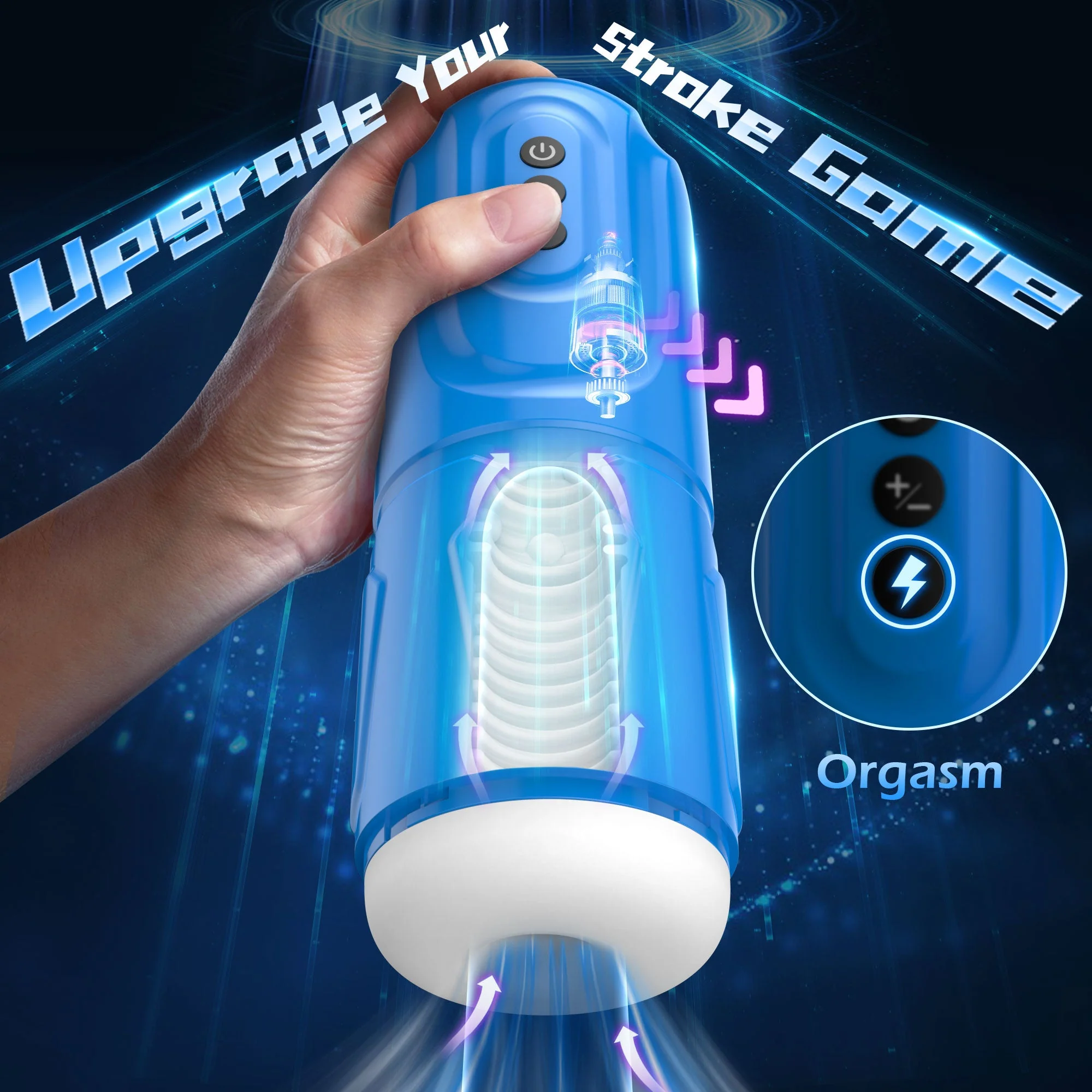 Dynamic Thrusting Male Masturbator - 7 Vibrations - Image 3