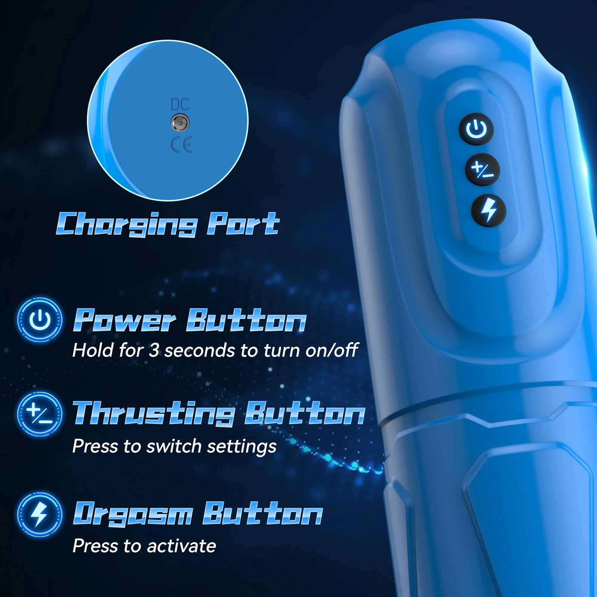 Dynamic Thrusting Male Masturbator - 7 Vibrations - Image 7