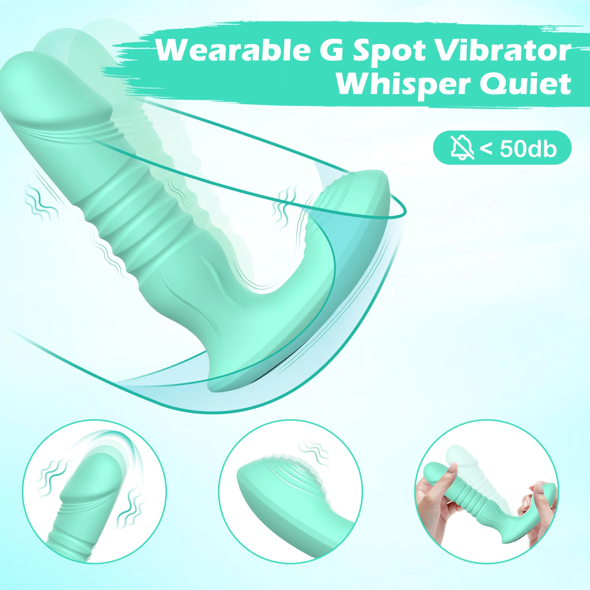 Dildo G Spot Vibrator - Thrusting & Vibrating - Image 4