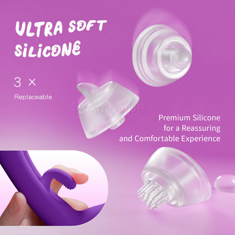 Flapping G-Spot Vibrator with Silicone Sleeves for Tapping, Tickling & Licking - Image 5