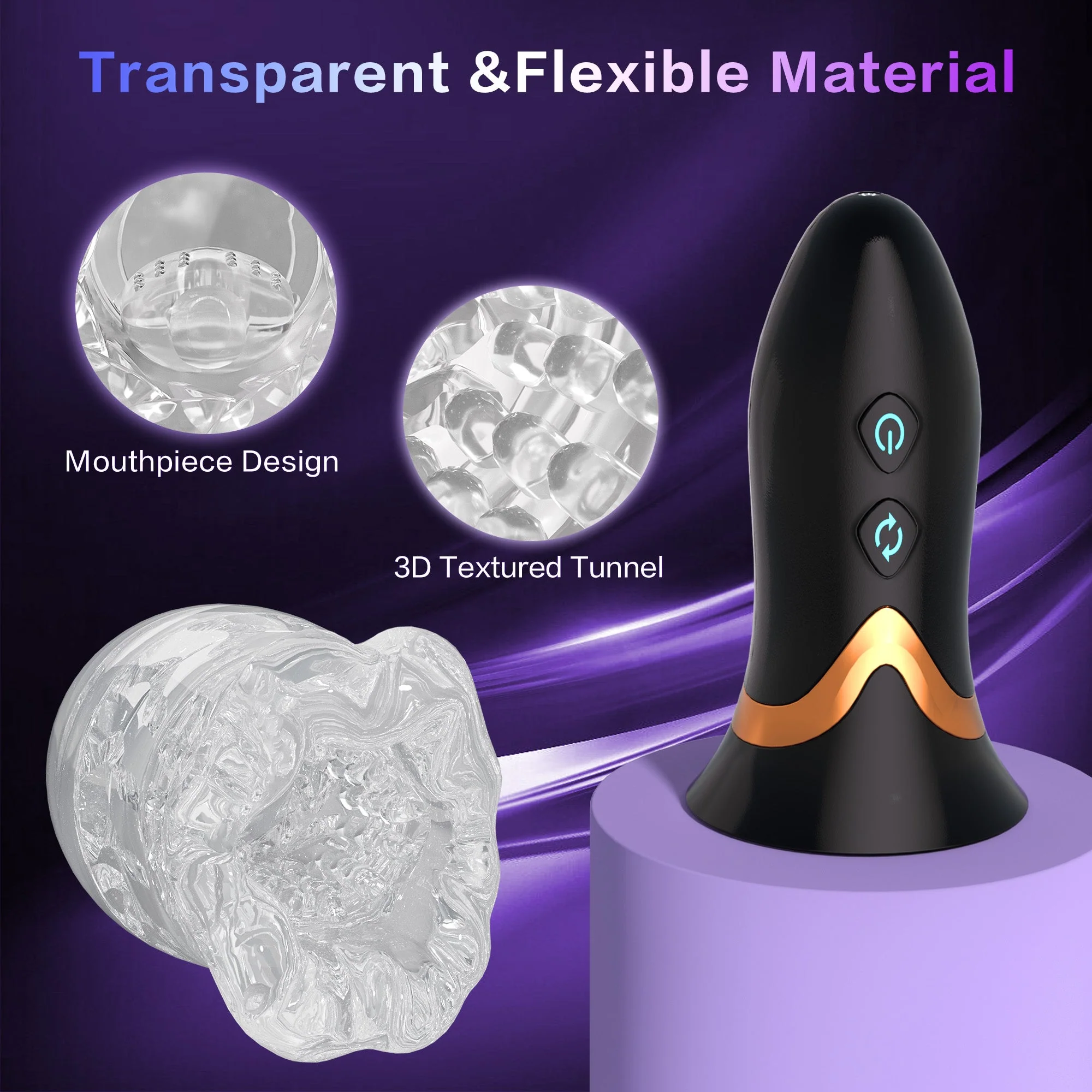 360° Rotating Male Masturbator with Full-Spectrum Vibration Modes - Image 5