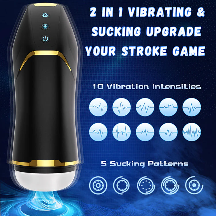 Auto Sucking Male Masturbator - Vibrating & Waterproof - Image 3