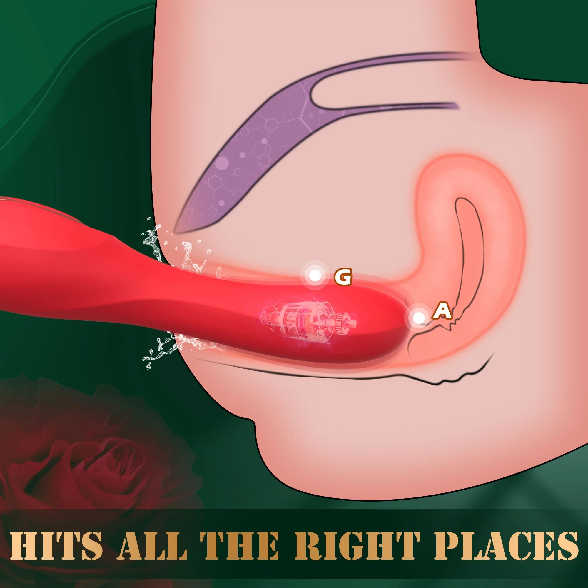 Mouth Kisssing Wand Vibrator - Image 3