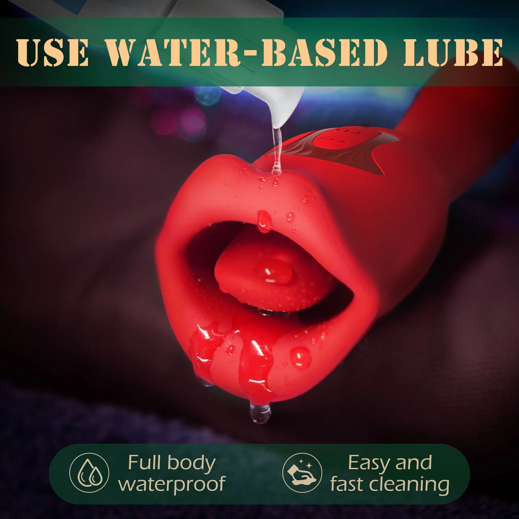 Mouth Kisssing Wand Vibrator - Image 4