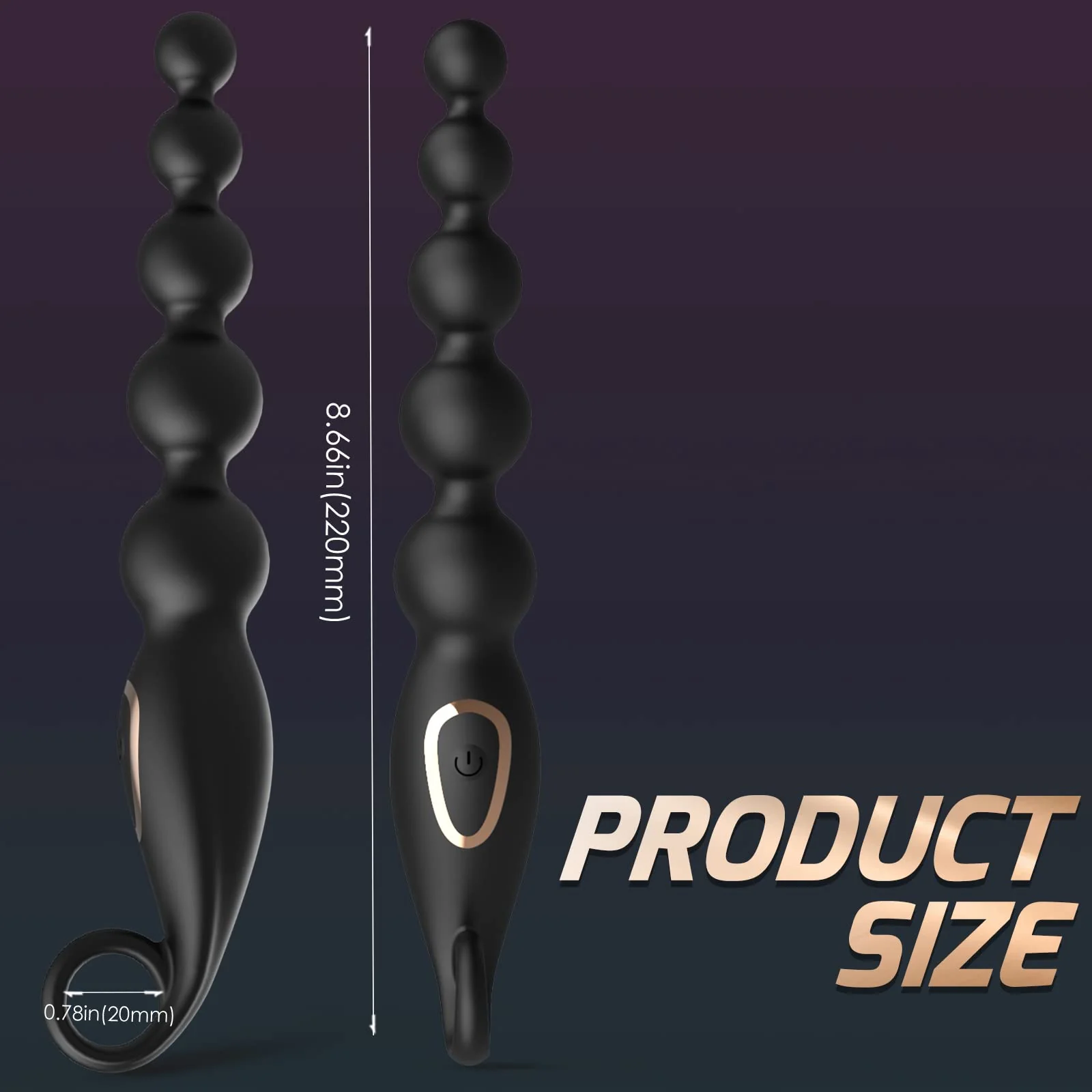 Anal Bead Vibrator - Rotating & Portable - Image 3