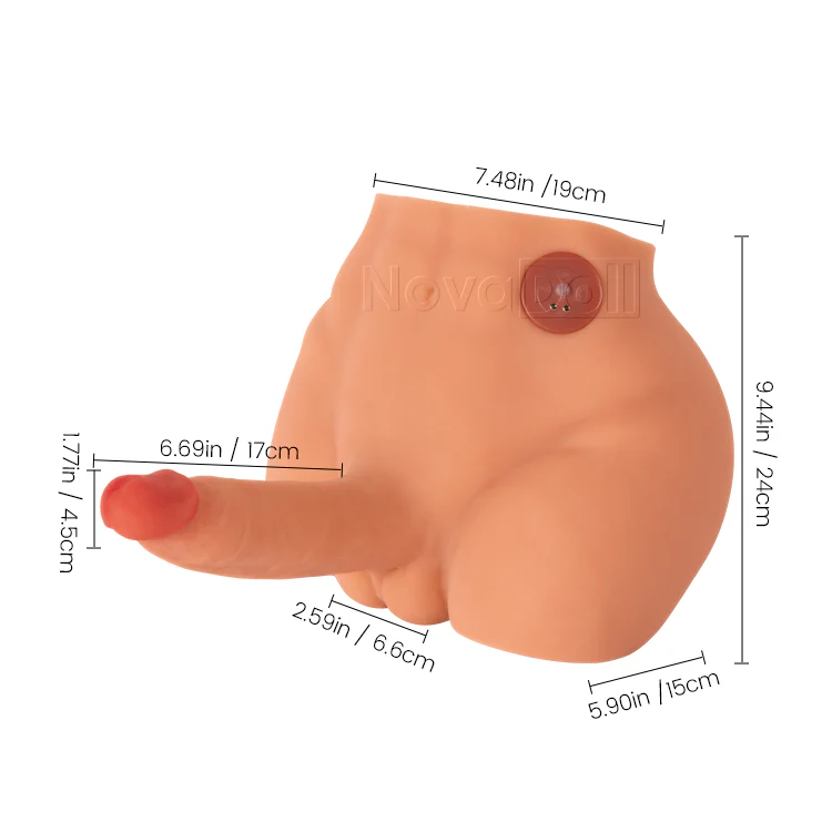 10.9LB Male Torso with Thrusting and Vibrating Realistic Penis - Image 9