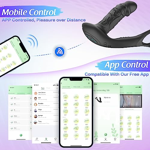 Wiggling Anal Dildo Massager - Vibration & Cock Ring - Image 6