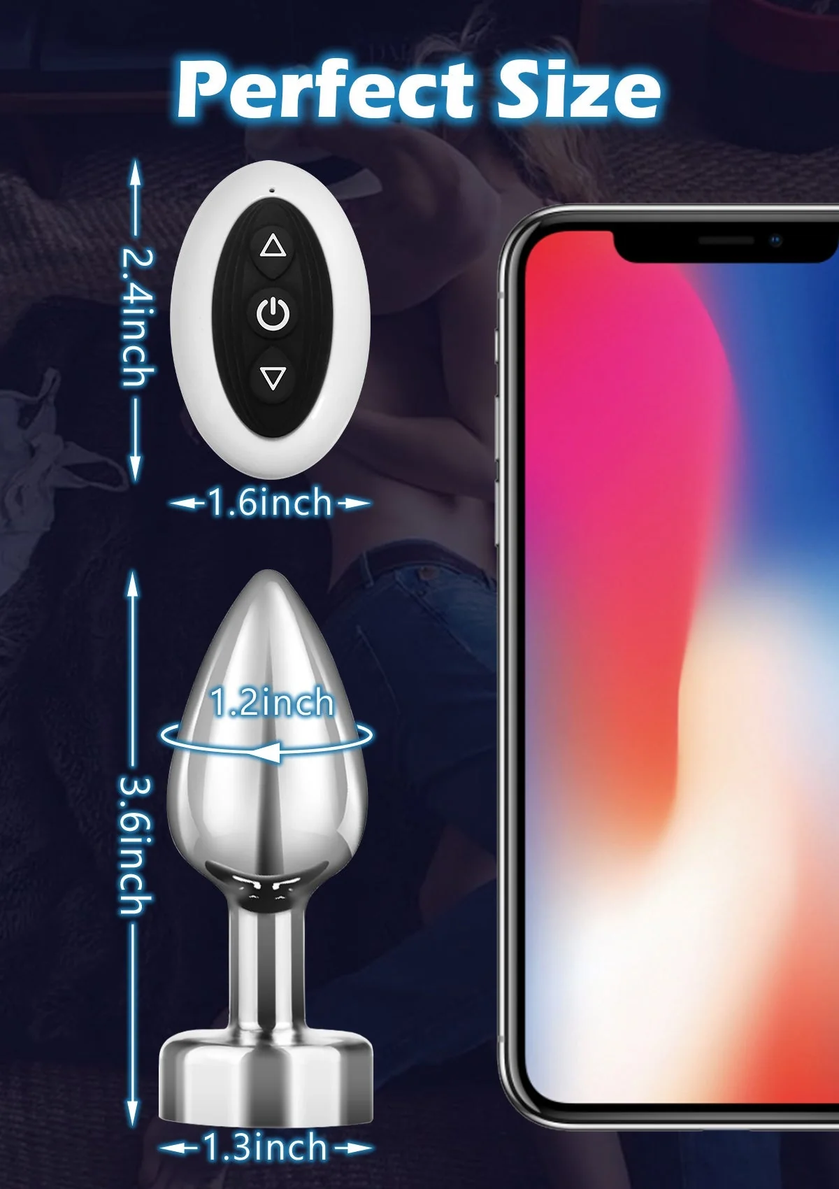 Remote Controlled Anal Butt Plug for Stimulation with Adjustable Vibrations - Image 3