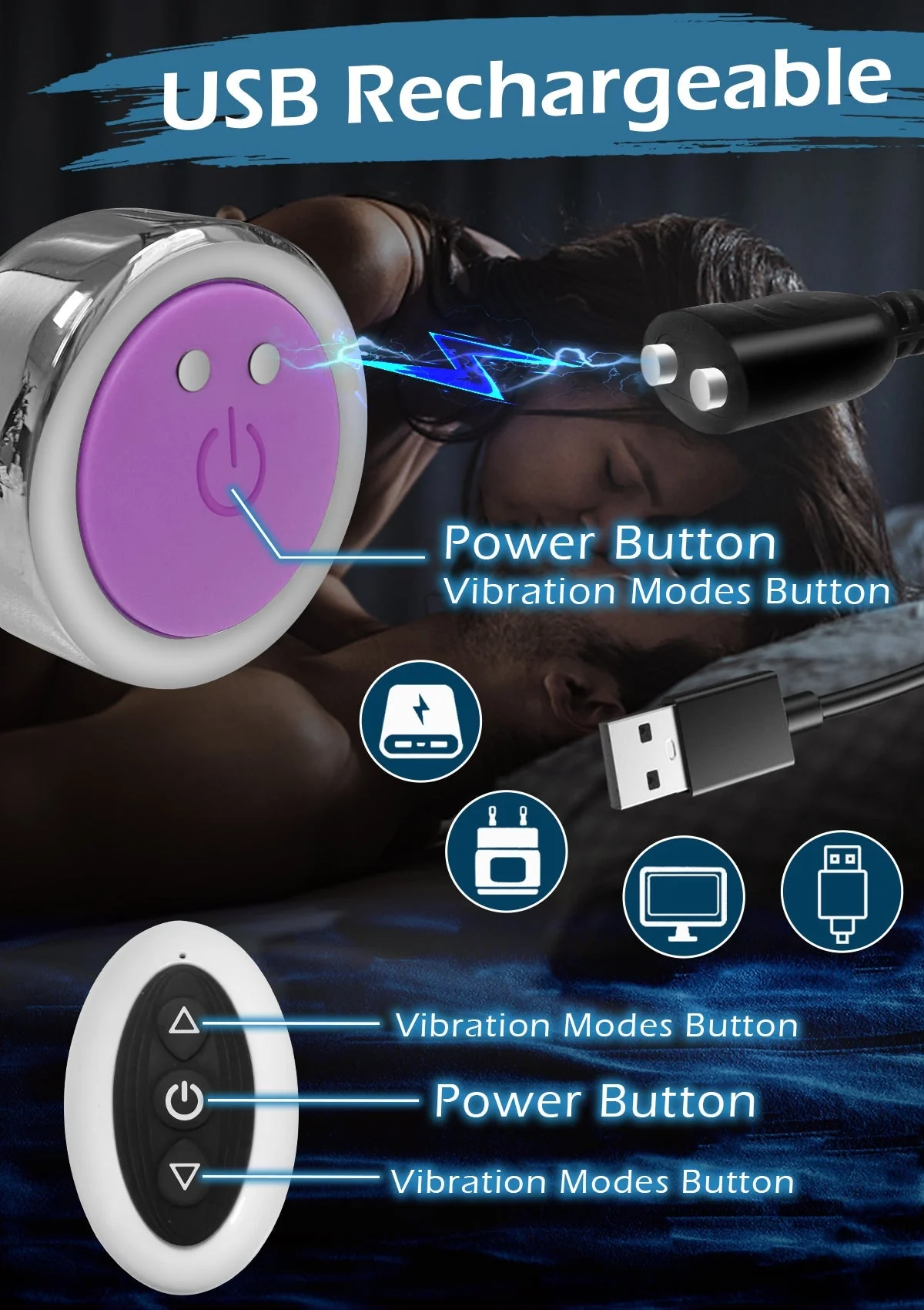 Remote Controlled Anal Butt Plug for Stimulation with Adjustable Vibrations - Image 4