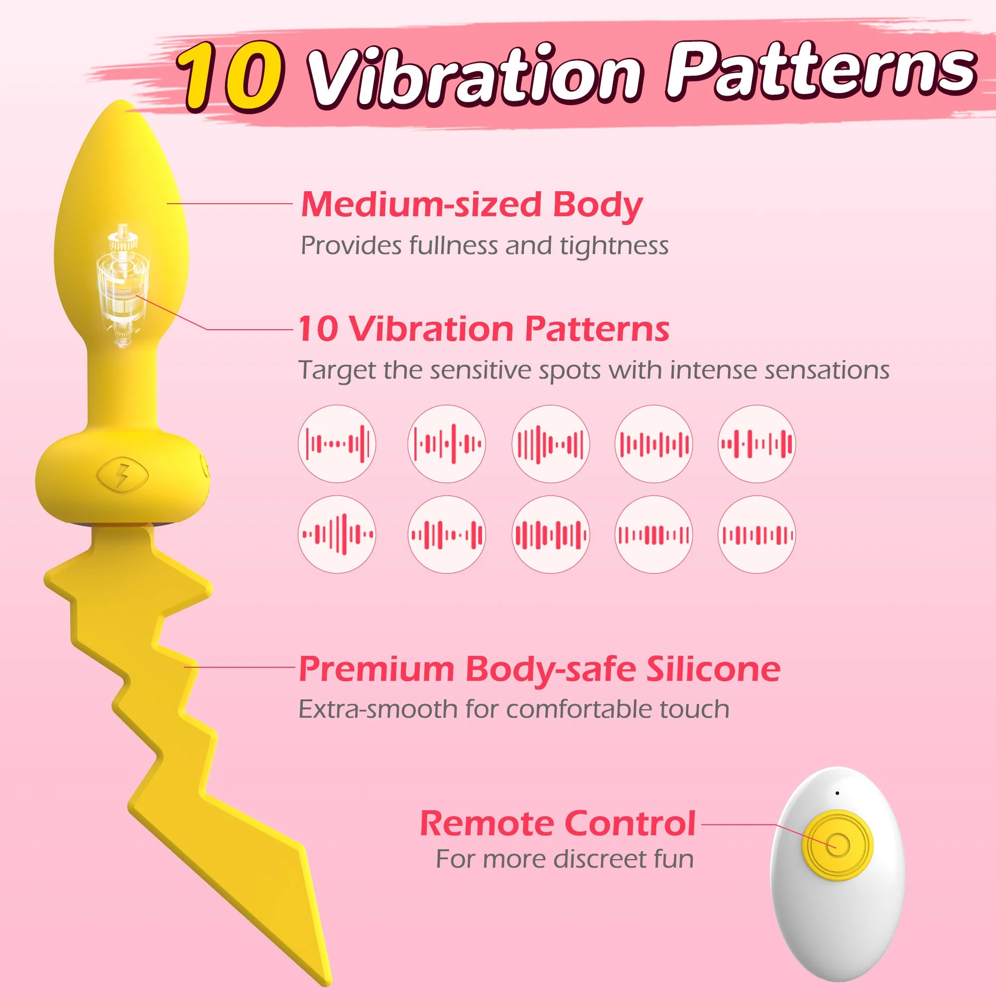 Remote Vibrating Anal Plug - Image 4