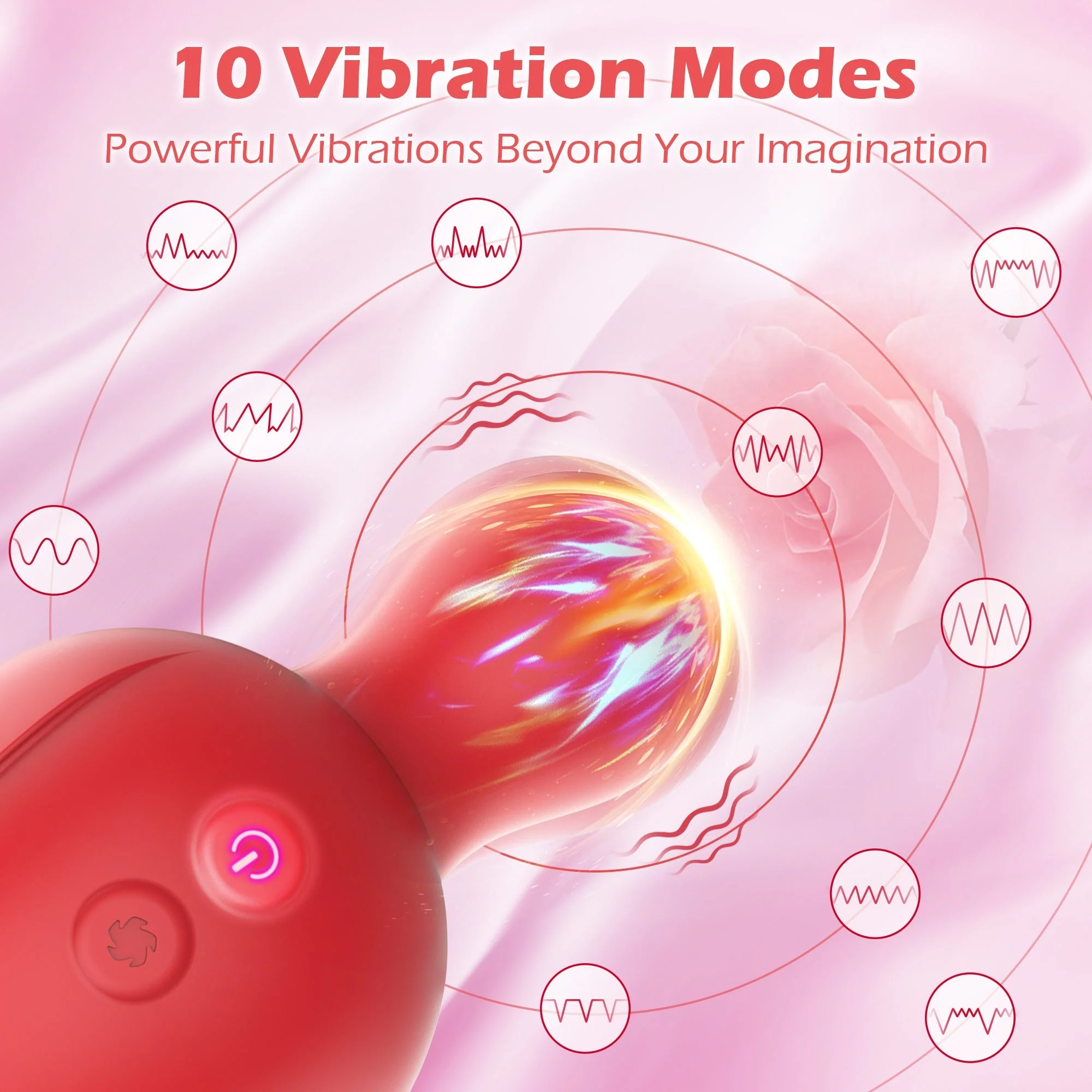 Rose Tongue Licking Vibrator - 10 Vibrations - Image 3