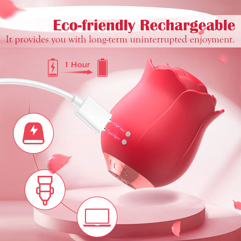 Rosebud Suction Stimulator with Rhythmic Tapping - Image 7