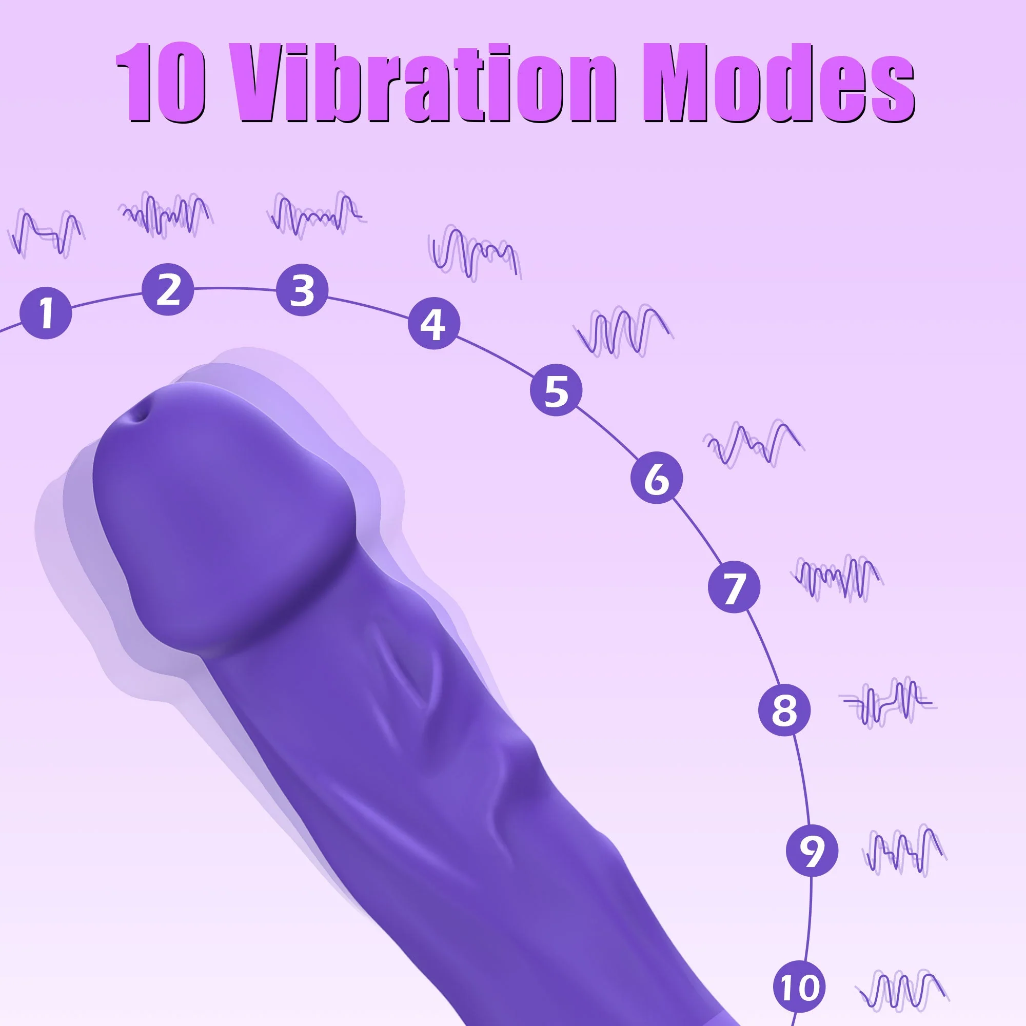 Realistic Dildo - Heating & Vibrating - Image 3