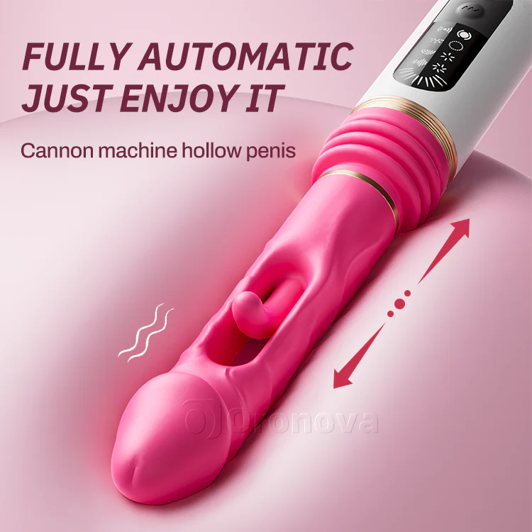 Thrusting Dildo Vibrator with Flapping and Vibrating Features - Image 4