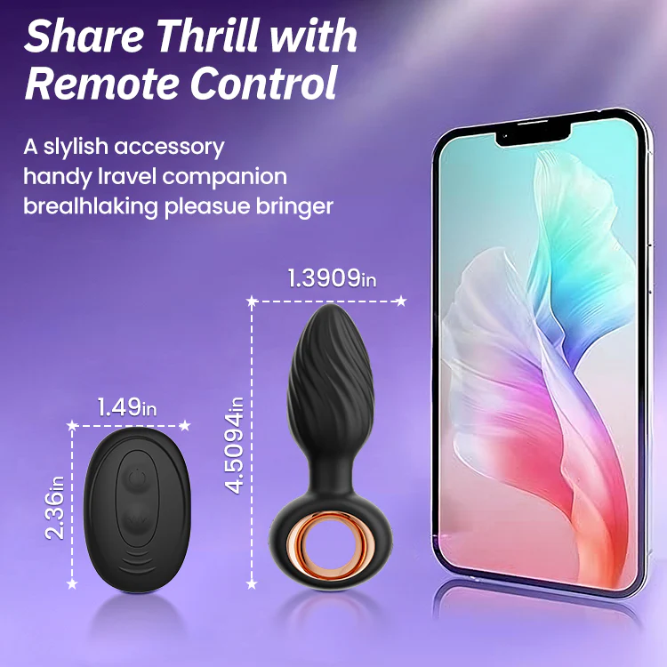 Rotating Anal Butt Blug - Vibration & Handle - Image 4