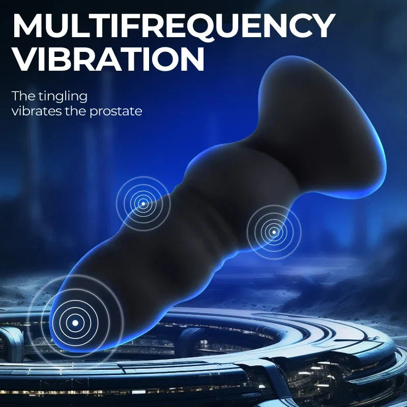 Vibrating Anal Plug - LED Light & Remote Control - Image 5