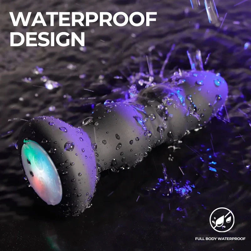 Vibrating Anal Plug - LED Light & Remote Control - Image 6