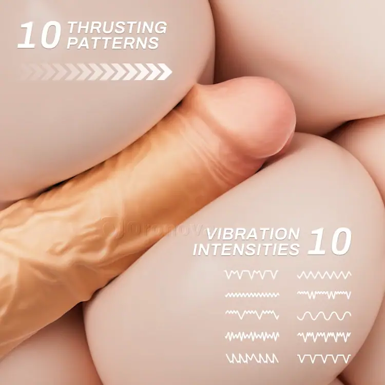 Vibrating Thrusting Dildo with Hands-Free Operation - Image 3