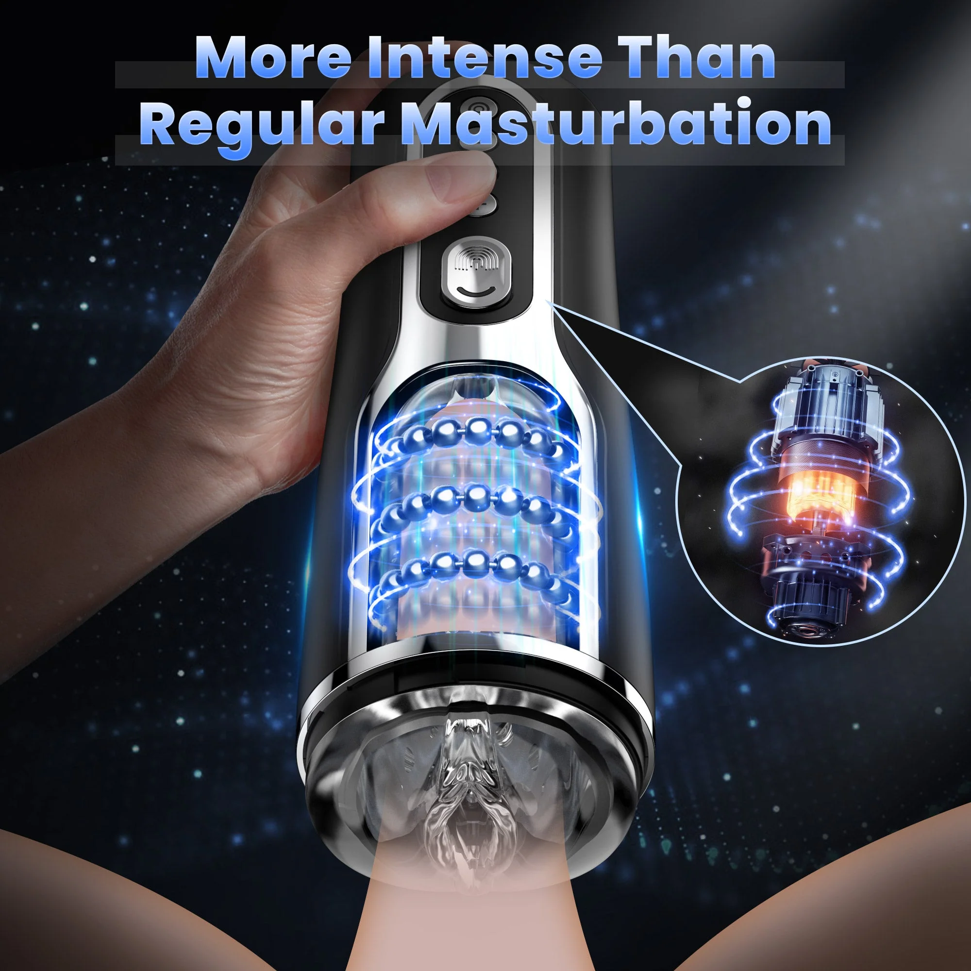 Auto Beads Male Masturbator - Massaging & Thrusting - Image 8